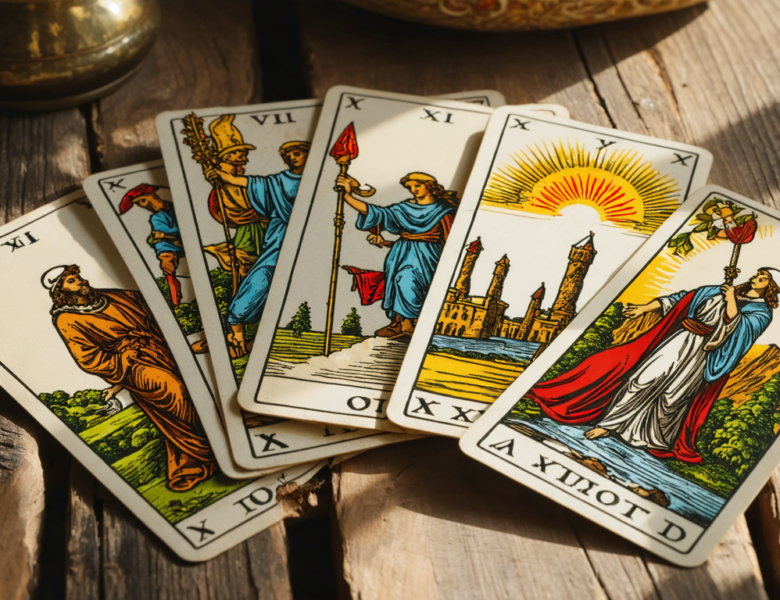 Les Cartes du Tarot de Marseille en Harmonie : Exploration des Arcanes Majeurs VII à XII