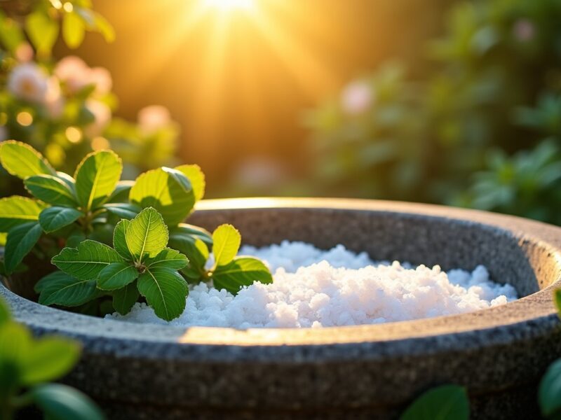 Bain Revitalisant au Gros Sel et à l’Arruda : L’Alliance Naturelle Ultime