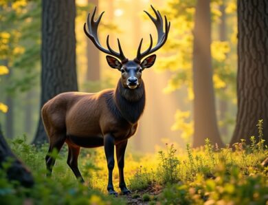 Le cerf comme animal totem : symboles et messages essentiels