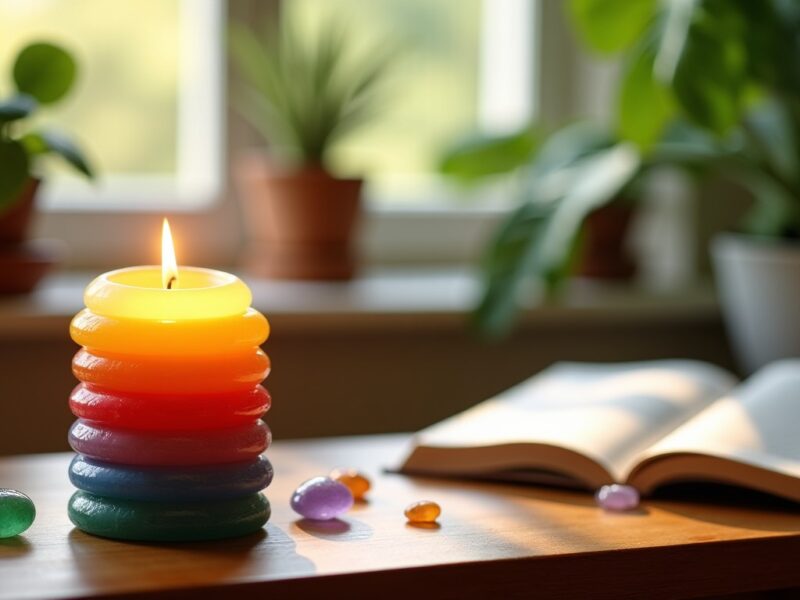 Éveillez vos énergies intérieures grâce à la bougie des 7 chakras