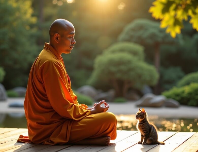 Le rôle essentiel du chat dans la spiritualité bouddhiste