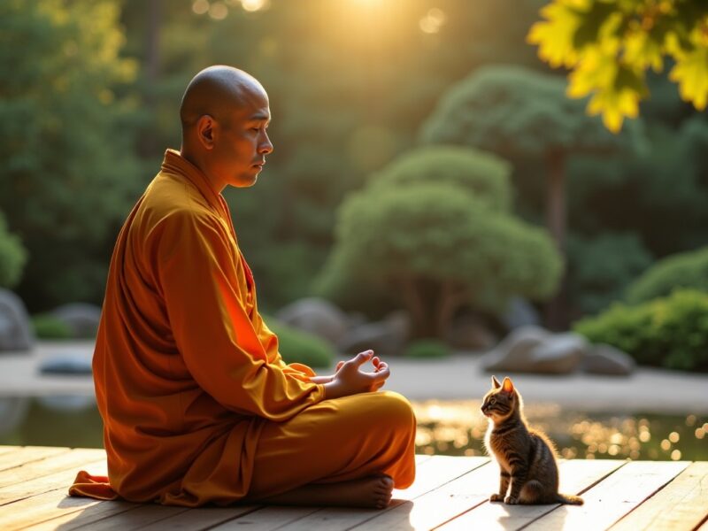 Le rôle essentiel du chat dans la spiritualité bouddhiste