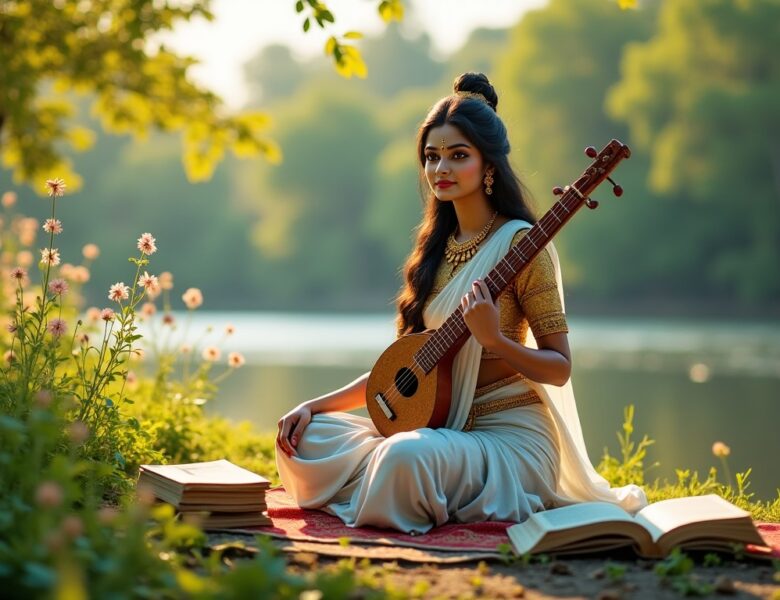 Saraswati : La déesse éclatante de la sagesse, des arts et de l’éducation