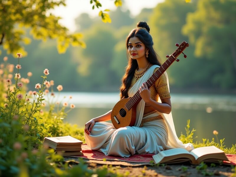 Saraswati : La déesse éclatante de la sagesse, des arts et de l’éducation
