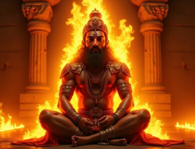 Agni, le Dieu du Feu : Gardien Sacré de la Flamme dans l’Hindouisme