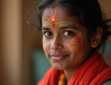 Le bindi : signification et symbolique du point sacré dans la culture hindoue