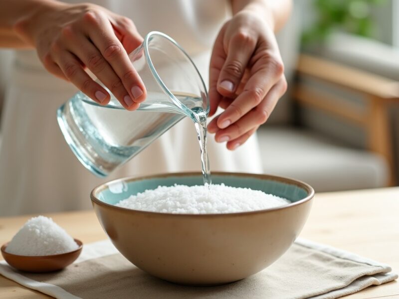 Rituel de l’eau et du sel : une pratique symbolique pour assainir son espace et se protéger des énergies négatives
